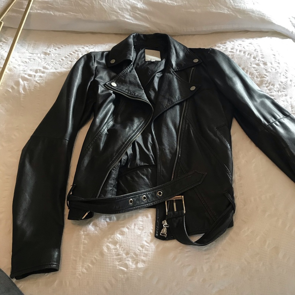 Borgden classic moto leather jacket.